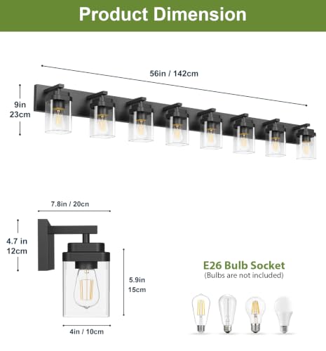 Black Bathroom Light Fixtures