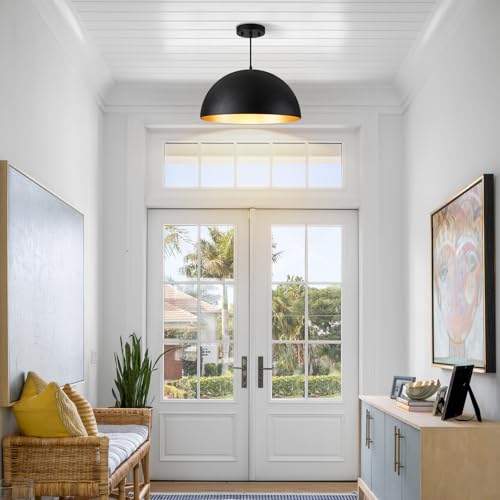 16" Dome Farmhouse Pendant Lights for Kitchen Island
