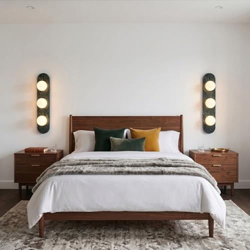 Modern Green Marble Wall Sconce