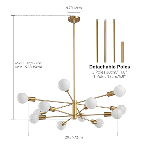 Modern Sputnik Chandeliers Light