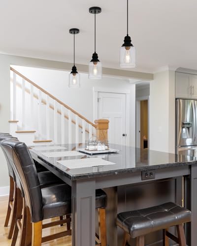5.5 Inch Seeded Glass Mini Pendant Lights Kitchen Island