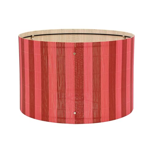 Pendant Lamp Shade Rustic Minimalist Red Stripe Decorative 13.8x9Inch