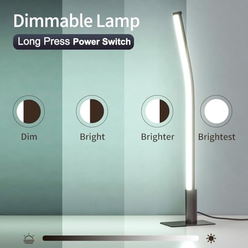 Slim Metal Table Lamp Bedside Lamp Set of 2 (2 Count)
