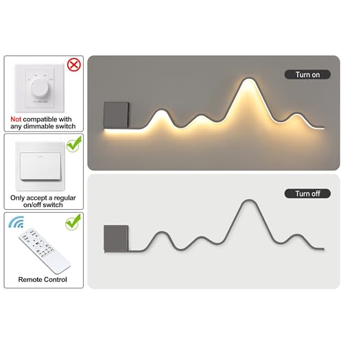 Wall Sconce 43.3 inch Dimmable Hardwired LED Wall Light