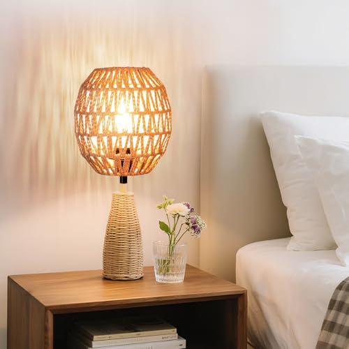 Small Lamp Shades For Table Lamps Hanging Light Boho Lamp Shades Wicker Lamp Shade for Floor Lamps