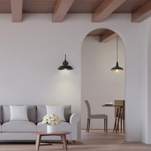 Farmhouse Pendant Lights with 10 Inch Dome