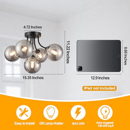 Sputnik Ceiling Light Fixture 5