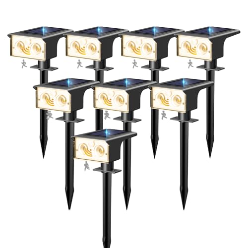 8 Pack Solar Lights Outdoor Waterproof (8 Count)