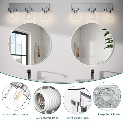 Chrome Bathroom Vanity Light