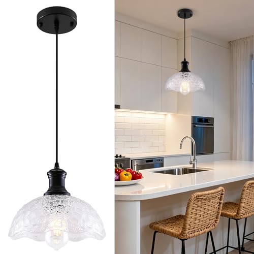 Vintage Pendant Light Kitchen Island (Clear / 1 Pack)