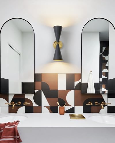 Modern Black Gold Wall Sconce