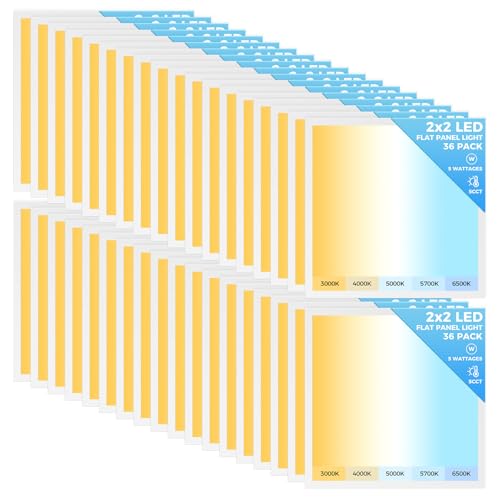 36 Pack 2x2 LED Flat Panel Light