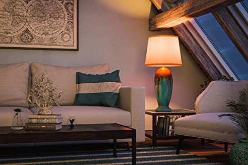 32366TEAL Tucson End Table Lamp