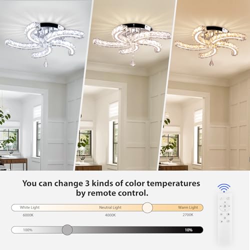 19.7" Crystal Ceiling Light