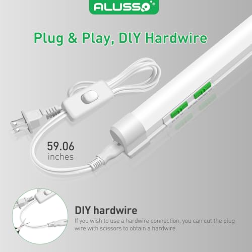 4FT LED Shop Lights with 5CCT Selectable (10 Count)
