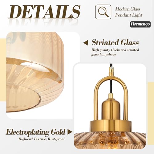 11.8in Mid Century Modern Pendant Light