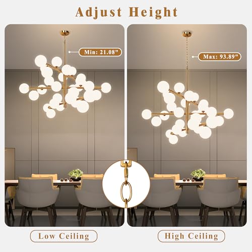 Gold Sputnik Chandeliers