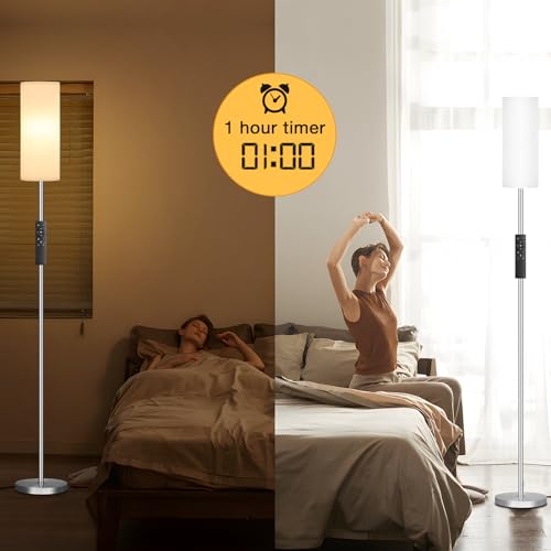 64'' Floor Lamps for Living Room with Remote Control and Stepless Dimmable Colors Temperature & Brightness