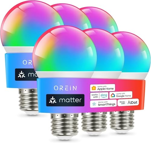 Matter Smart Light Bulb (6 Count)