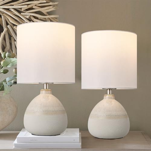 Set of 2 Ceramic Table Lamp for Bedroom (2 Count)