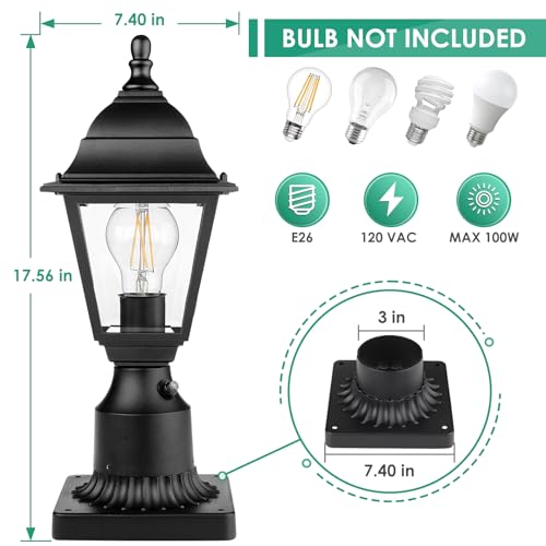 Dusk to Dawn Outdoor Post Lights (2 Count)