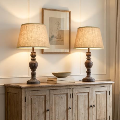 Large Drum Lamp Shades Set of 2