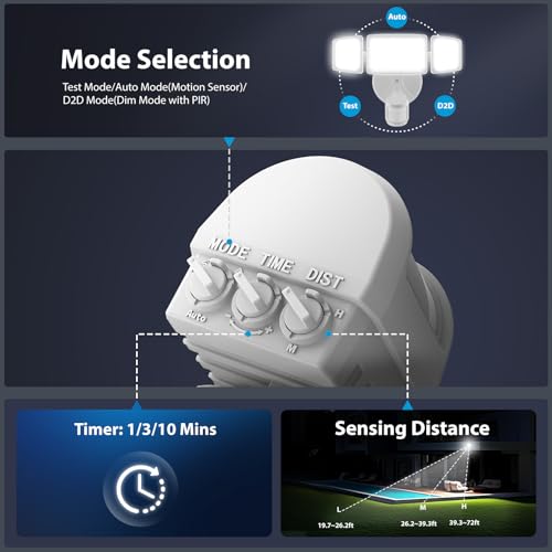 100W LED Motion Sensor Outdoor Lights