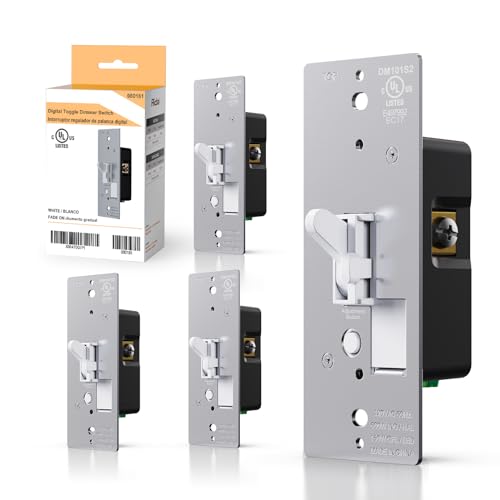 Toggle Slide Dimmer Switch for Dimmable LED Light (4 Count)