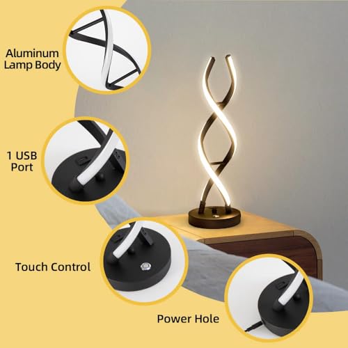 LED Modern Table Lamp (2 Count)