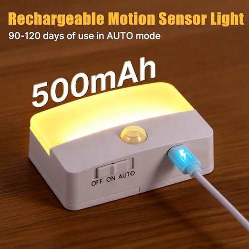 8 Pack Rechargeable Stair Lights for Indoor (8 Count)
