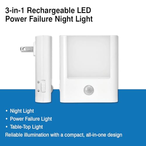 3-in-1 Emergency Light, Power Outage Night Light,6-Pack (6 Count)