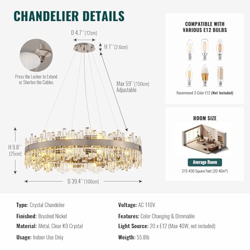 Modern Crystal Chandelier