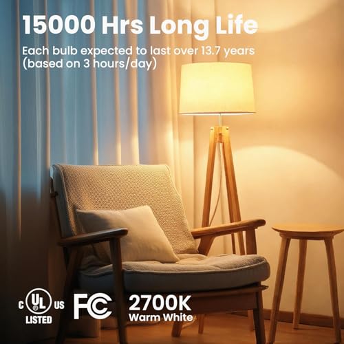 6 Pack A19 LED Light Bulbs (6 Count)