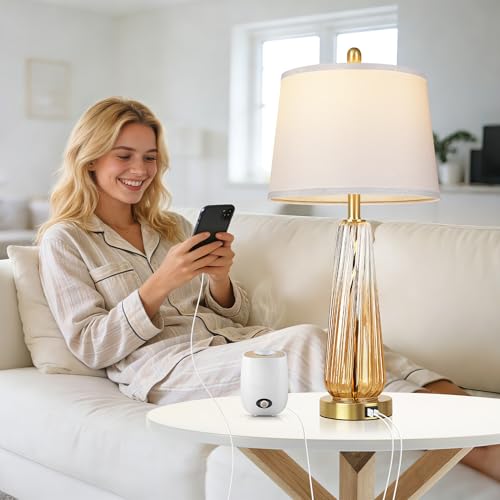 Glass Table Lamps Set of 2 (2 Count)