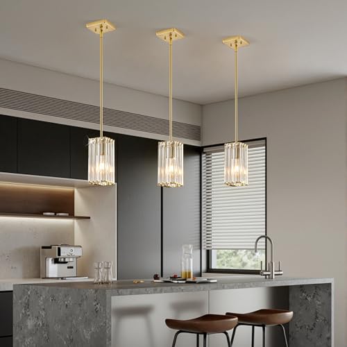 Modern Crystal Pendant Lights Kitchen Island