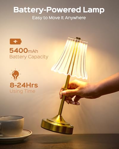 Vintage Cordless Table Lamp