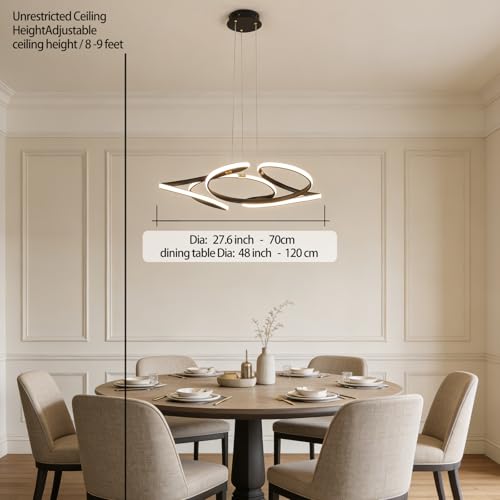 28 inch Modern Chandelier for Dining Room