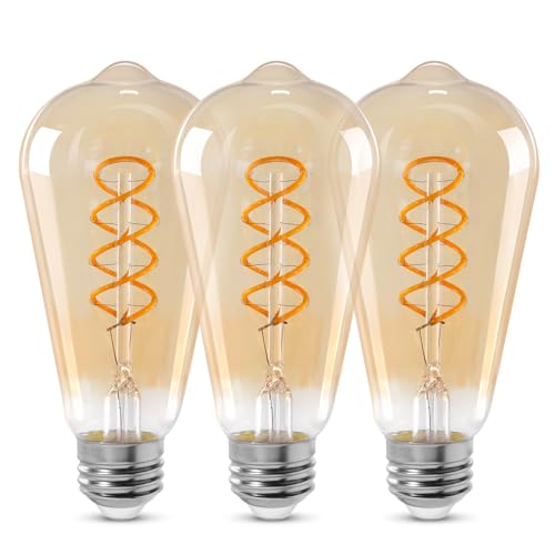 ST64 LED E26 Vintage Edison Light Bulbs (3 Count)