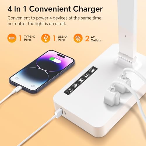 Desk Lamp with USB Charging Port