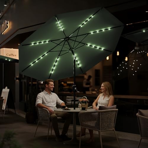 Patio Umbrella with Solar Lights