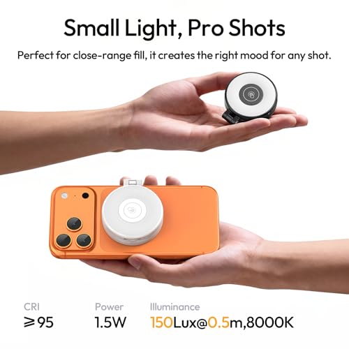 LM21 Dual Sided Magnetic Phone Selfie Ring Light for iPhone