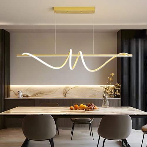 Modern LED Gold Pendant Light