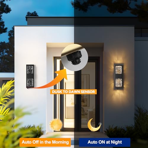 14.2" Dusk to Dawn Outdoor Wall Light