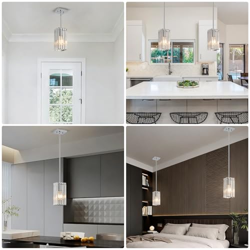 Modern Crystal Pendant Lights Kitchen Island