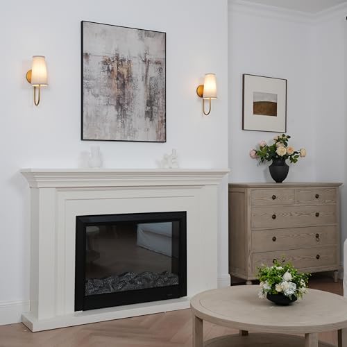 Set of 2 Linen Fabric Wall Sconces (2 Count)