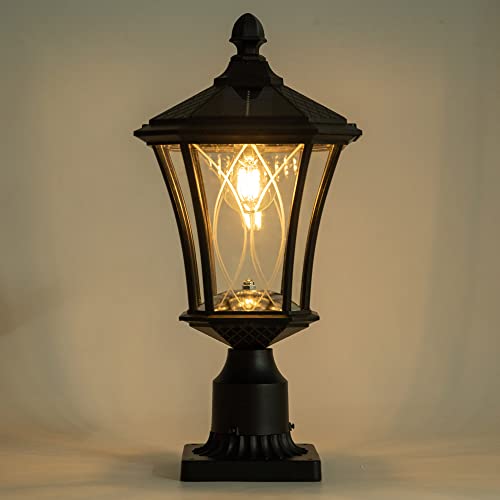 Outdoor Solar Lamp Post Light with Pier Mount Base