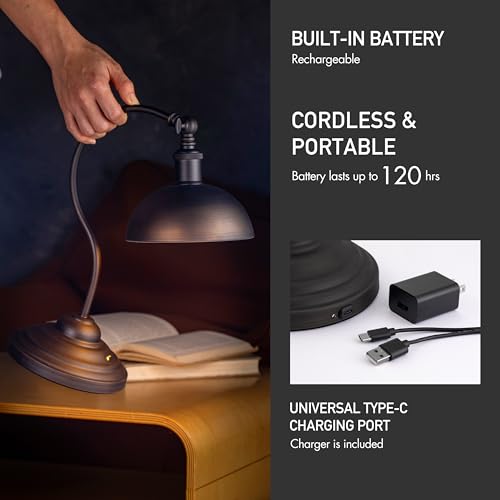 Bankers Cordless LED Table Lamp
