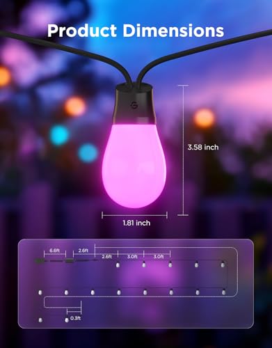S14 Bulb Outdoor String Lights 2 (48 Foot)