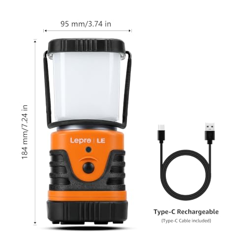 1000LM LED Camping Lantern Rechargeable with 4 Light Modes