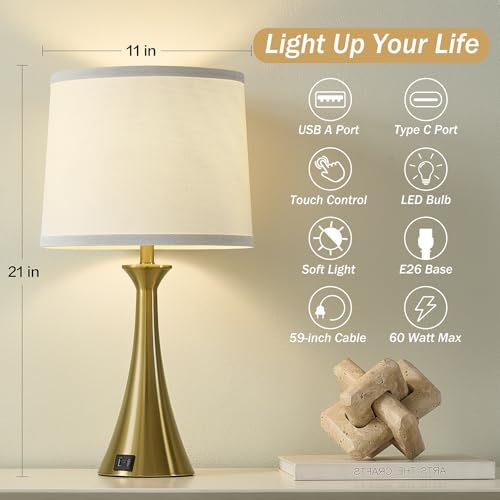 Touch Table Lamps Set of 2 (2 Count)